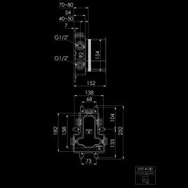 010 4130 Внутренняя часть термостата на 3 функции