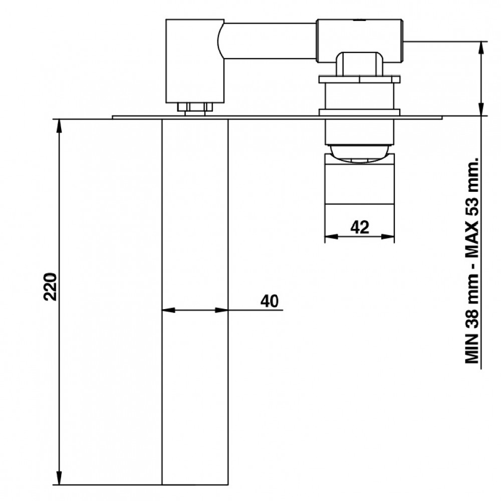 09729 Внутренняя часть смесителя для раковины