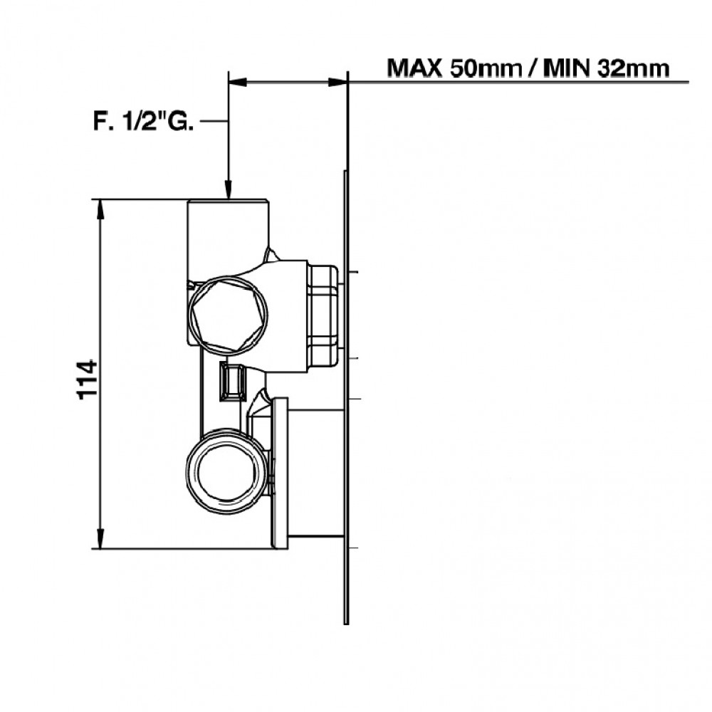 097660000 Внутренняя часть смесителя для душа