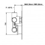 097660000 Внутренняя часть смесителя для душа