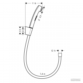32128000 Shower Bidette Ручной душ бидетта