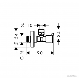 13901000 S-Design Вентиль угловой