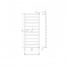 4820111352272 Полотенцесушитель Токио 1200х530/500 хром