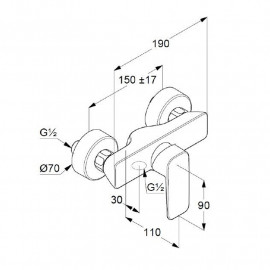 408410575 Pure&Style Смеситель д/душа