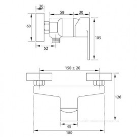 111 1200 Смеситель д/душа