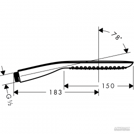28558000 PuraVida 120 1jet Ручной душ