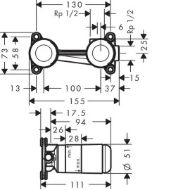 13623180 Внутренняя часть смесителя д/раковины