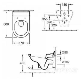 6661B0R1 HOMMAGE Унитаз подвесной