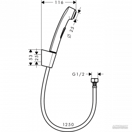 32129000 Shower Bidette Ручной душ бидетта