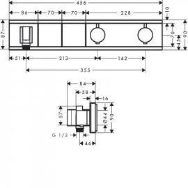 15355000 RainSelect Наружная часть термостата на 2 функции