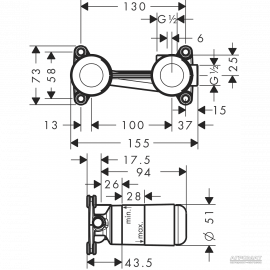 13622180 Внутренняя часть смесителя д/раковины