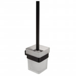 1660160B CITY Щетка для унитаза, черная матовая