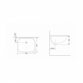 1610132 QUADRA Раковина под столешницу