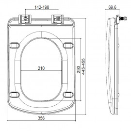 3013123 COMFORT крышка soft-close для унитаза 3010123/3020123
