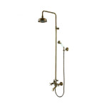 37008127SPB RETRO Душевая система д/ванны, бронза
