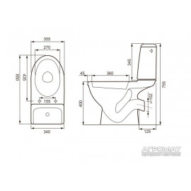 EKO 2000 53 E031 3/6л Компакт+крышка полипр.