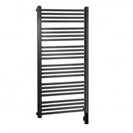 STIE-50/110C31 STICK ELECTRO  Рушникосушка електрична, колір чорний мат, із чорним теном HOTS-06C2U, ПРИХОВАНЕ підключення справа