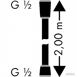 28274000 Isiflex Душевой шланг-2м