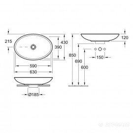 51511001 LOOP&FRIENDS Раковина