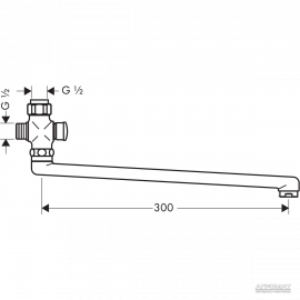 14495000 Слив д/смесителя