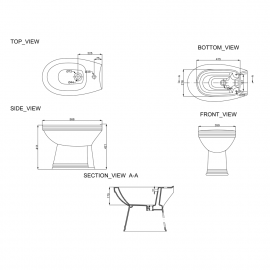8170016 ANTIQUE Биде