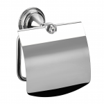 2122241A CLASSIC Держатель туал. бумаги с крышкой, хром, Swarovski