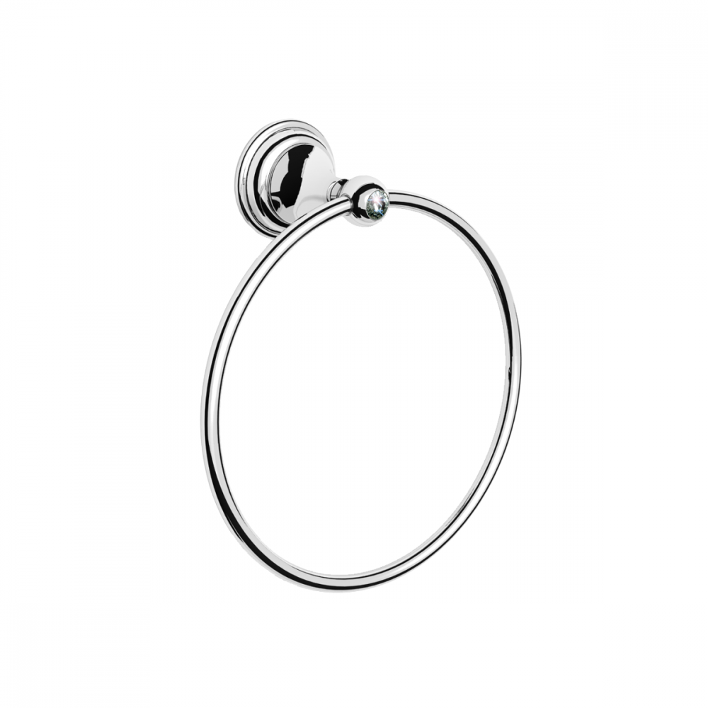 2122238A CLASSIC Кольцо д/полотенец, хром, Swarovski