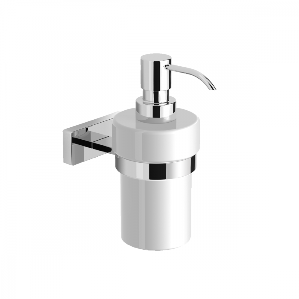 2110921A UNIQUE Дозатор жидкого мыла, керамика+хром