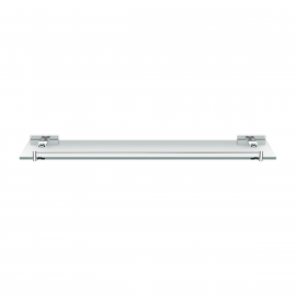 2110951A UNIQUE Стеклянная полка с держателем, хром