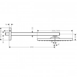 26238000 Raindance E 300 Air 1jet Верхний душ