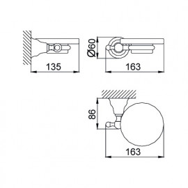8022142 Charlestone Мыльница, хром
