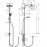 27289000 Crometta E 240 1jet Showerpipe Reno EcoSmart Душевая система