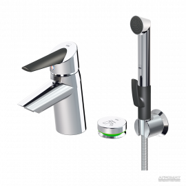 2715F Optima Смеситель для раковины SMART кнопка + bidetta