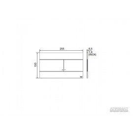 659044 Slim клавиша смыва, глянцевый хром