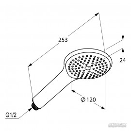 678000500 Freshline 1S Ручной душ