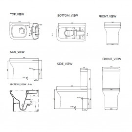 3010160 CITY Компакт безободочный + крышка quick-fix, soft-close (3пак)