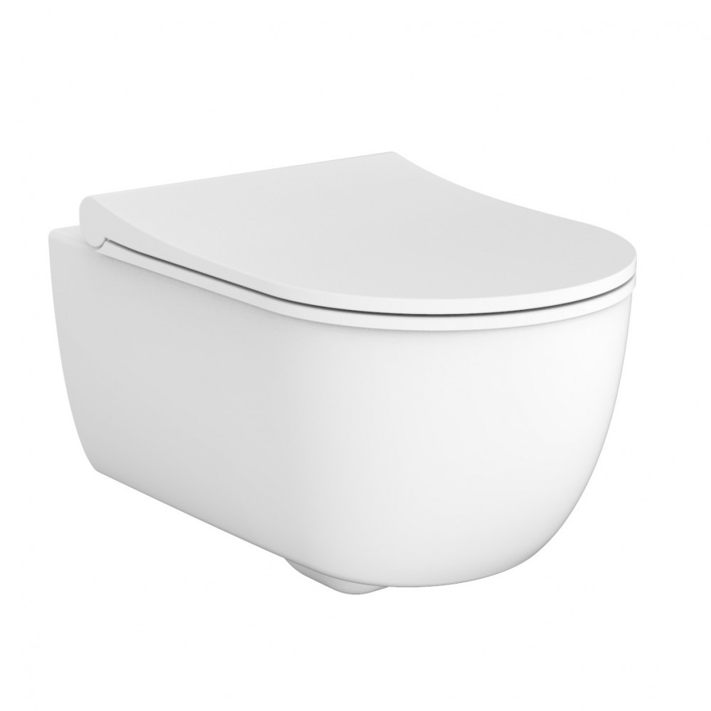 3020140W ART 2.0 Унитаз подвесной безободочный с крышкой soft-close (1 пак) белый матовый