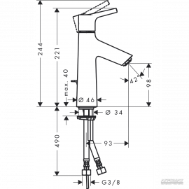 72020000 Talis S 100 Смеситель для раковины.