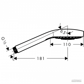 26810400 Croma Select E Multi Ручной душ