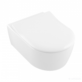 5656RS01 AVENTO Унитаз подвесной DirectFlush с крышкой QuickRelease/SoftClosing, White Alpin
