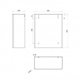 GW06 14 04 01 Ведро д/мусора наст. монт. 23л, хром матовый.