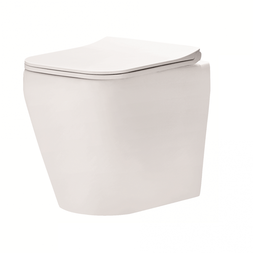 3230130 OPTIMA Унитаз пристенный безободочный + крышка soft-close (2уп)