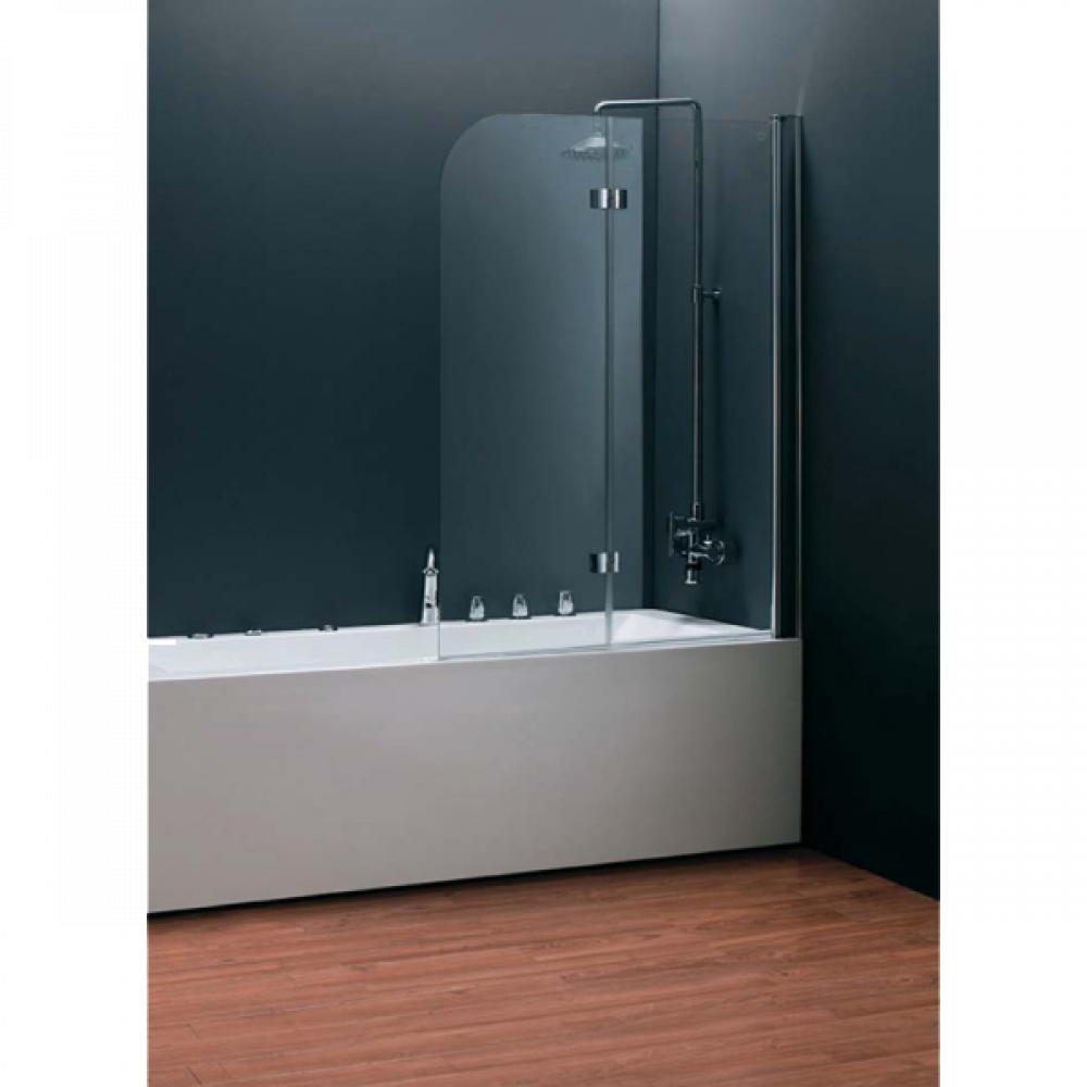 FEN0797 QUEST NEW Шторка стеклянная на ванну универсальная, 1150х1400 стекло прозрачное