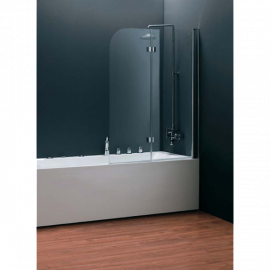 FEN0797 QUEST NEW Шторка стеклянная на ванну универсальная, 1150х1400 стекло прозрачное