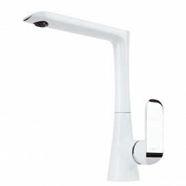 43108141W IVEN Смеситель д/кухни, хром-белый