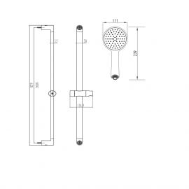100327S SHAPE Душевой набор