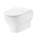 3120121 FRESH Унитаз подвесной безободочный, тонкая крышка soft-close, quickfix (2пак)