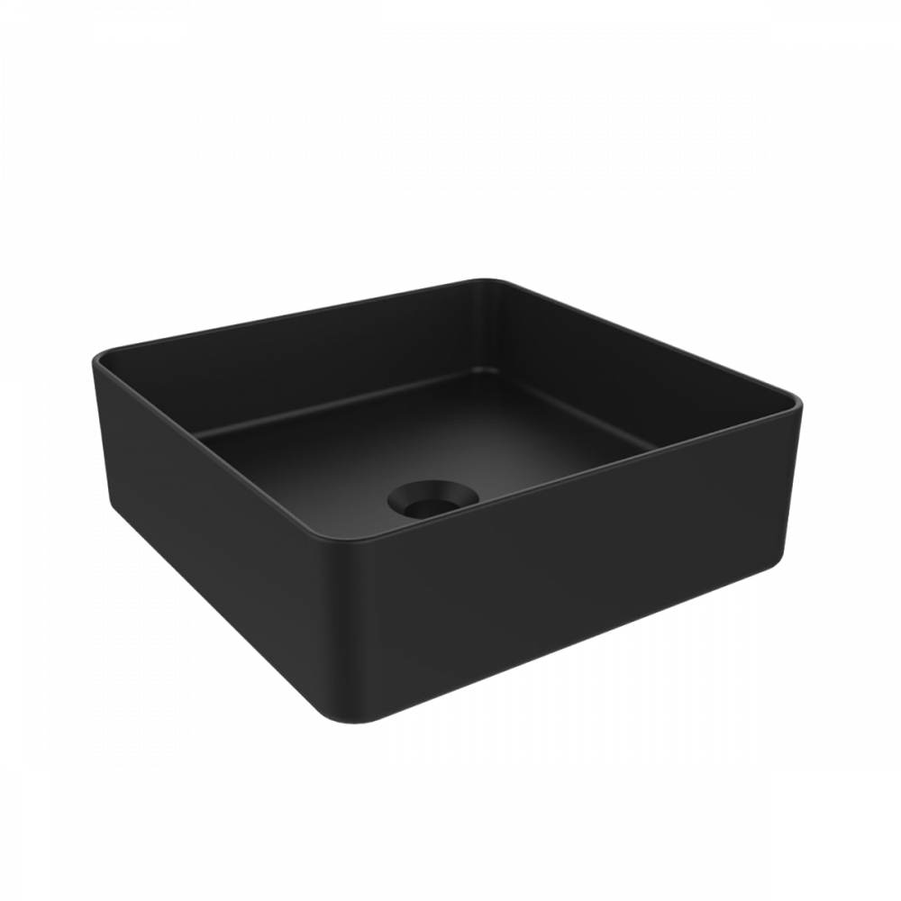 1511132B QUADRA раковина тонкостенная, черный матовый