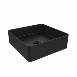 1511132B QUADRA раковина тонкостенная, черный матовый