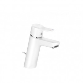 372909165 Pure&Easy white Смеситель д/раковины с д/к, белый/хром